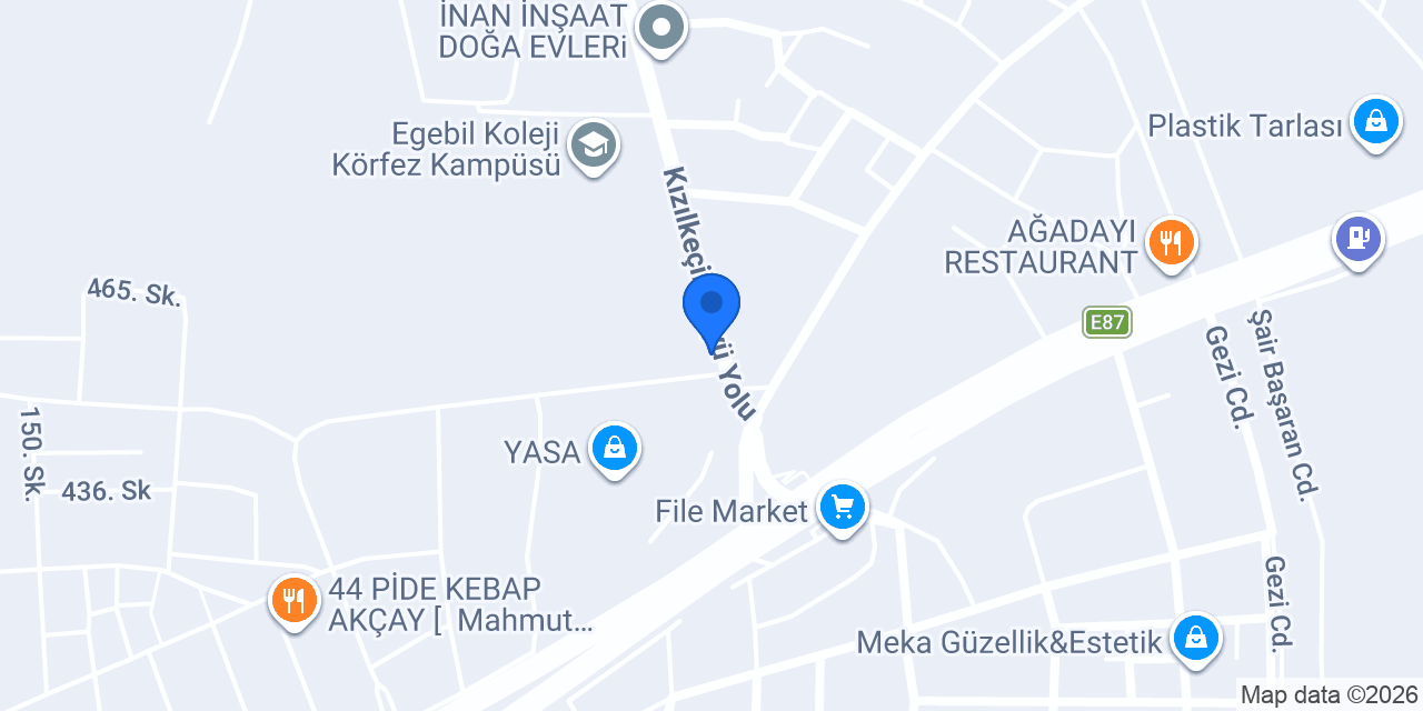 Kahvekseni Akçay konumu