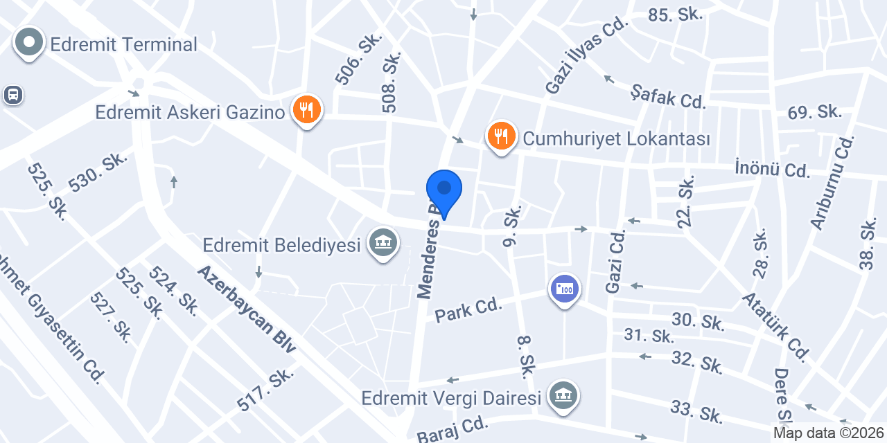 Ptt-edremit Şubesi konumu