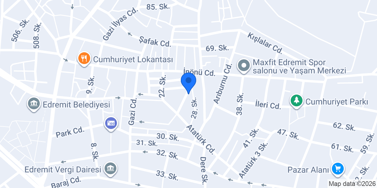 Berk Müzik Sanat Akademi konumu