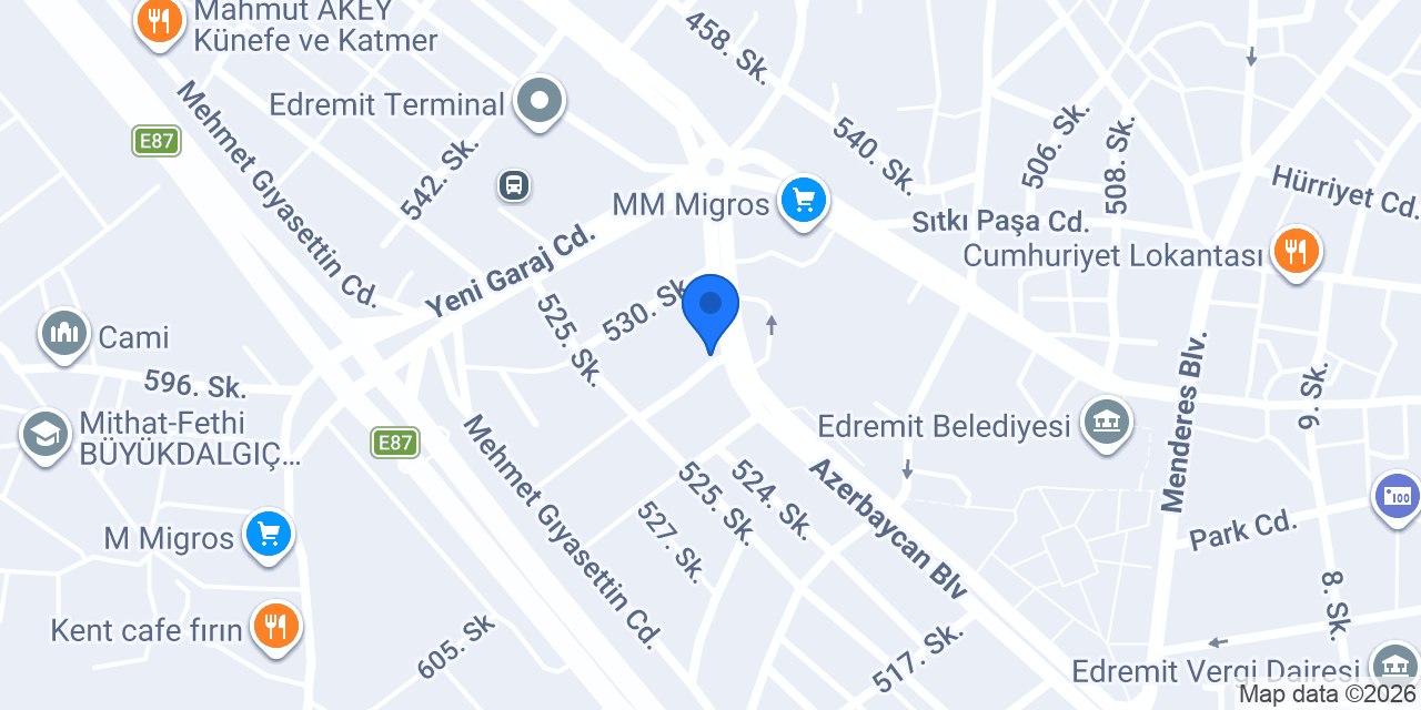 Edremit ARAS evden eve konumu