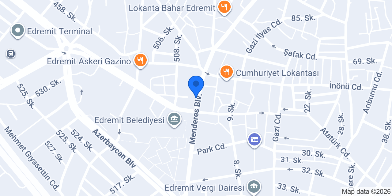 Edremit Diş Hekimi | SÜLEYMAN AKKURNAZ konumu
