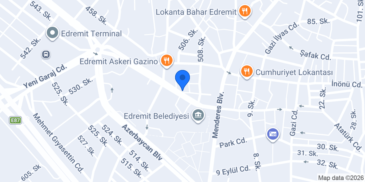 Edremit Psikolog Kudret Sarıkaya konumu