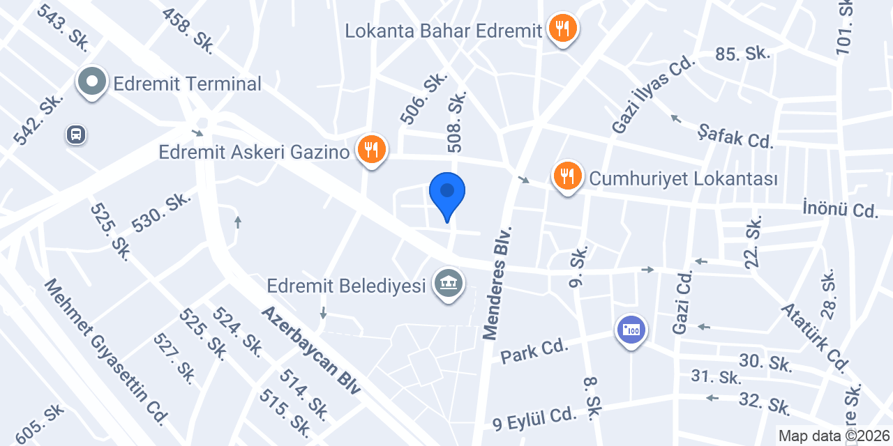 Çikolata Evi konumu