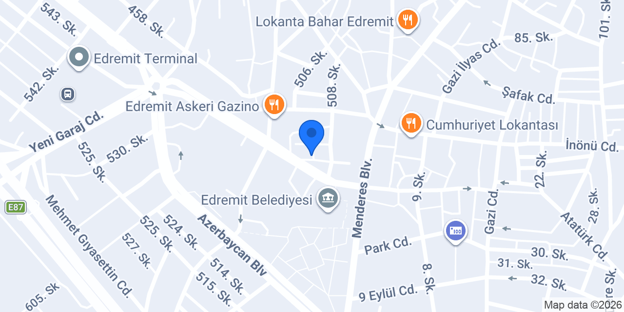 Orkun Saç Tasarım Edremit konumu