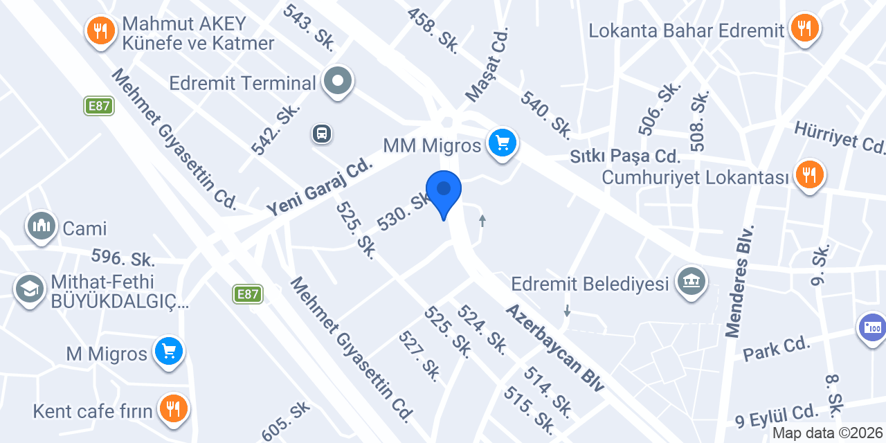 T.C. Edremit 6. Noterliği konumu
