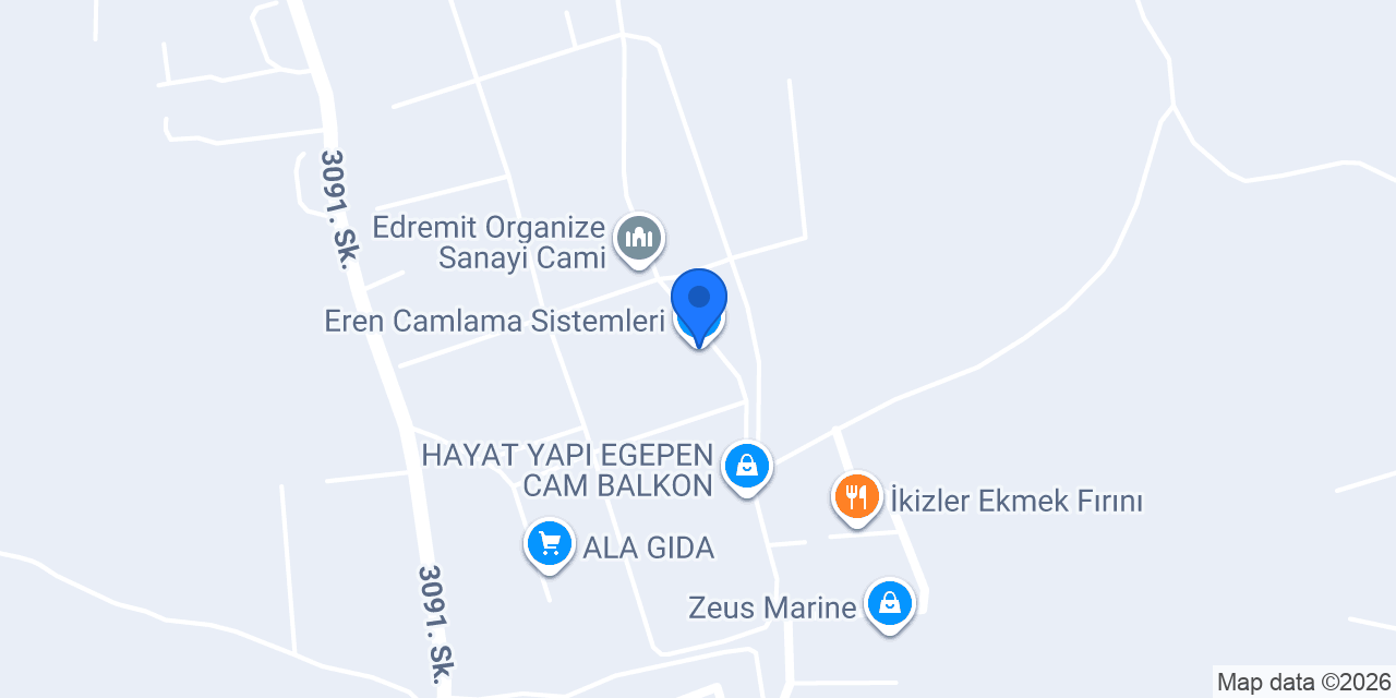 Eren Camlama Sistemleri konumu