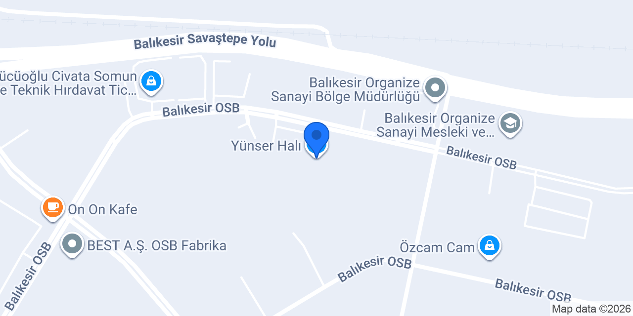 Yünser Halı konumu