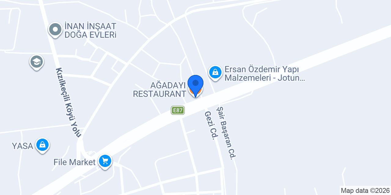 AĞADAYI RESTAURANT konumu