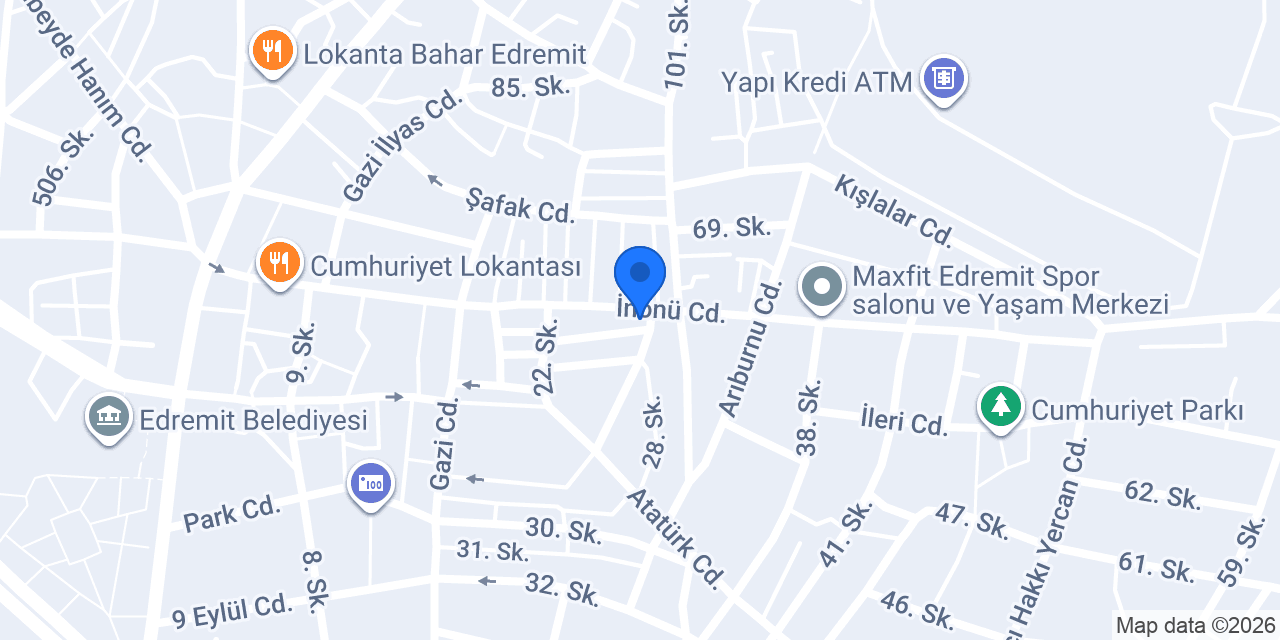 Selçuk - Aktaş Hukuk Bürosu konumu