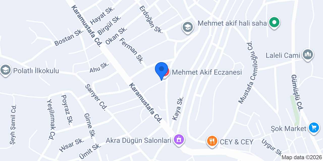 TUĞÇE DİNÇ ECZANESİ konumu
