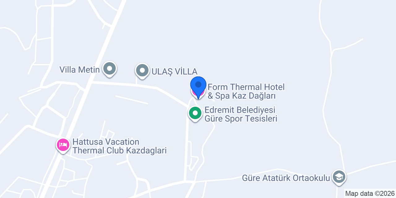 Form Thermal Hotel & Spa Kaz Dağları konumu