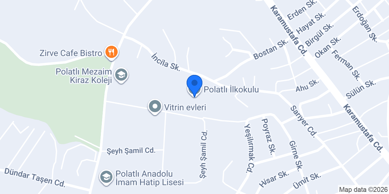 Polatlı İlkokulu konumu