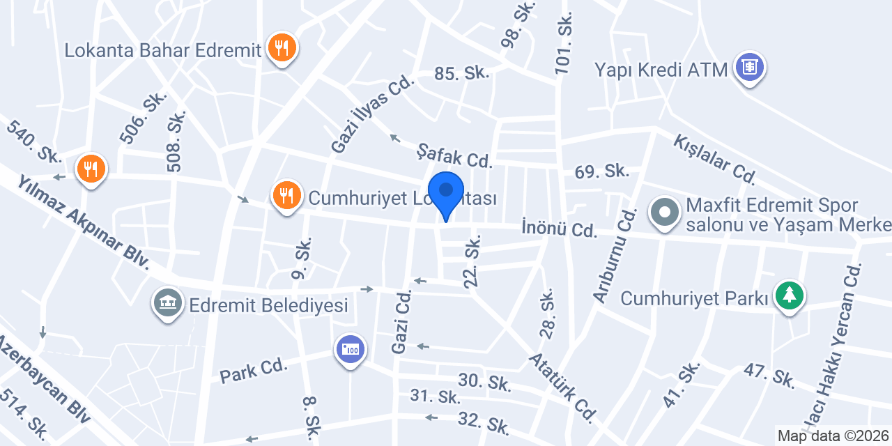10 Edremit Bahar Mimarlık konumu