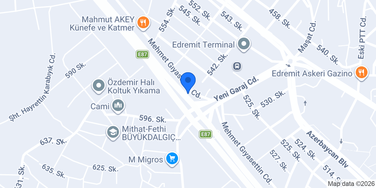 Edremit Konteyner Ev konumu