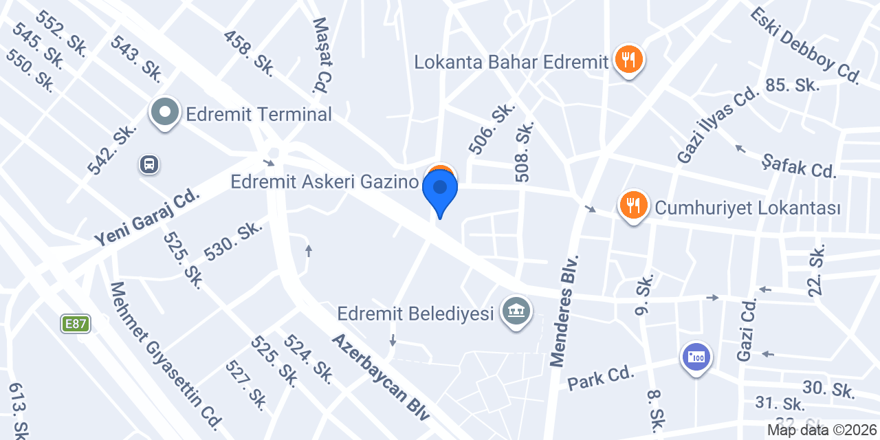 Ege Resif Akvaryum konumu
