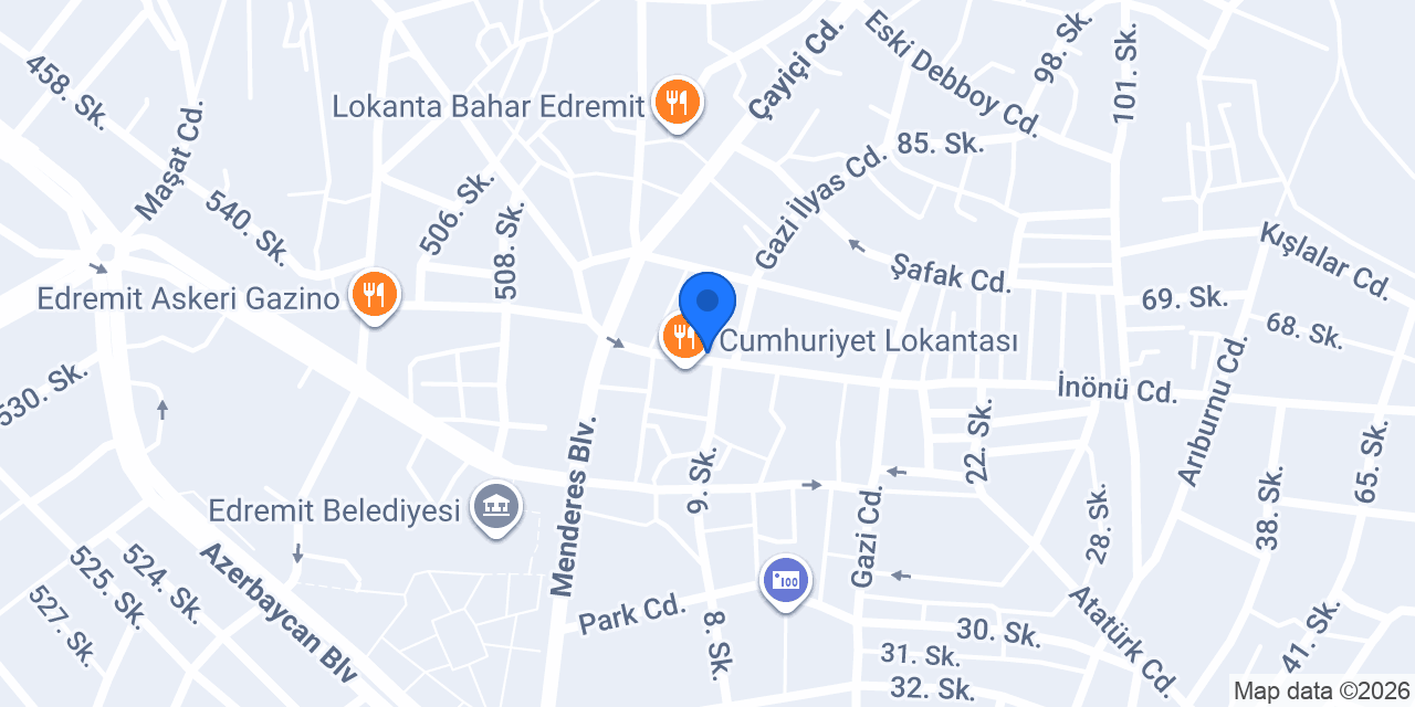 Şifa Pazarı Edremit konumu