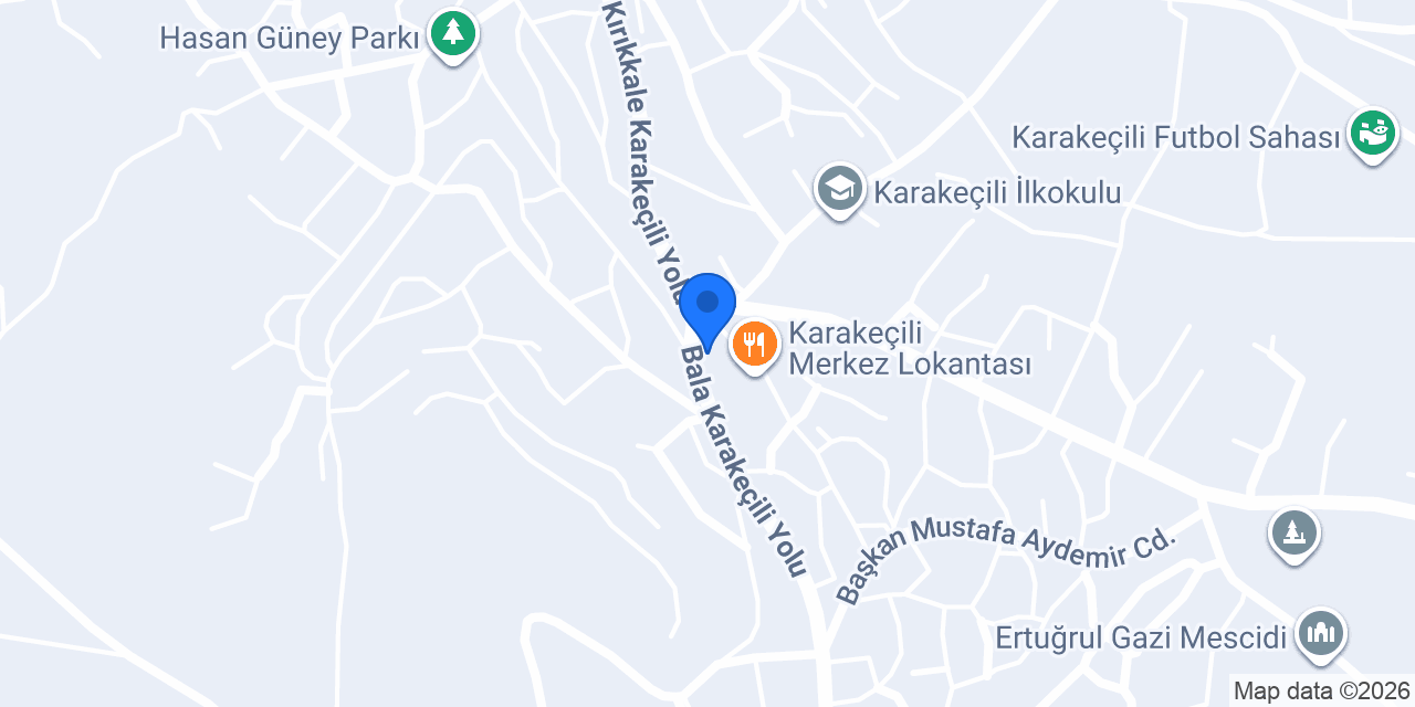 Karakeçili İlçe Jandarma Komutanlığı konumu