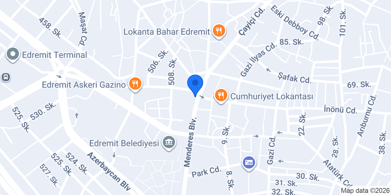 Maydonoz Döner Edremit konumu