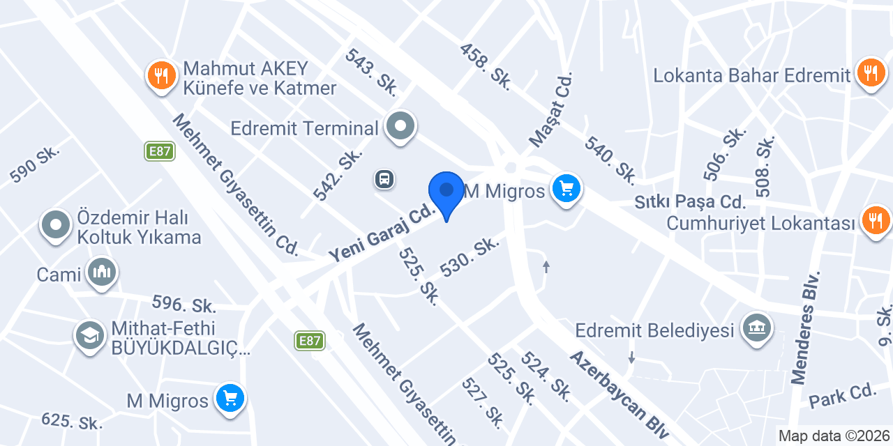Otogar Taksi konumu