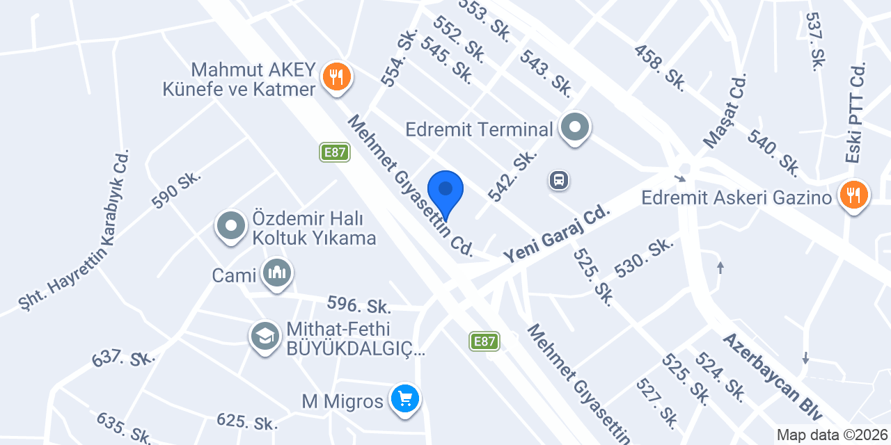 Edremit Persan Perde / Ekol Mefruşat konumu