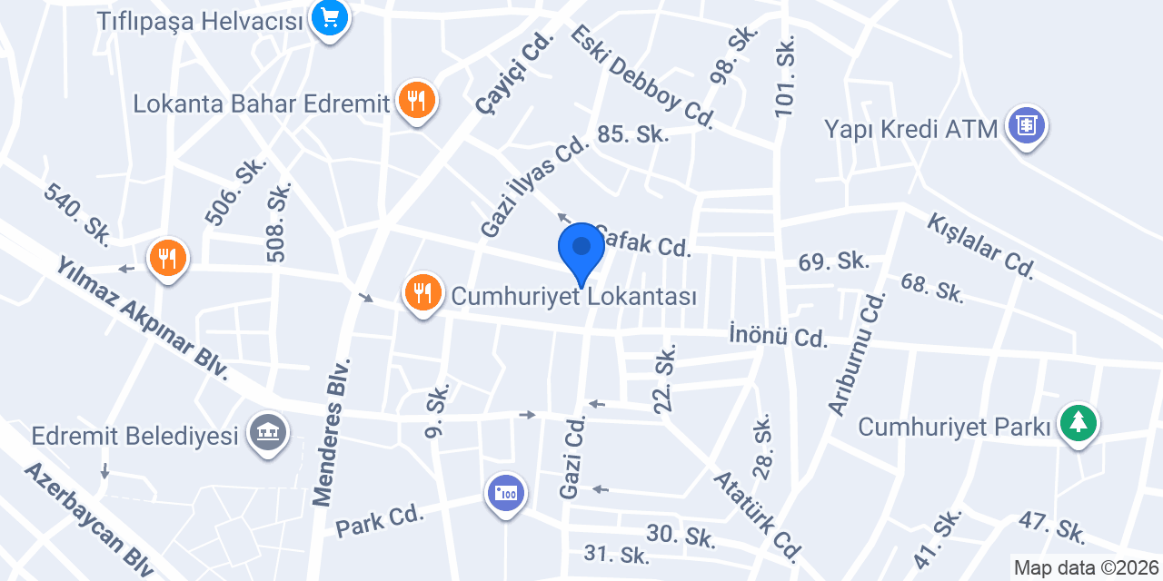 Sarıkız Eczanesi konumu