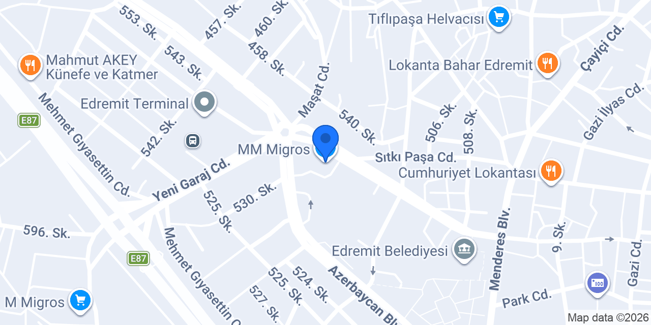 MM Migros konumu