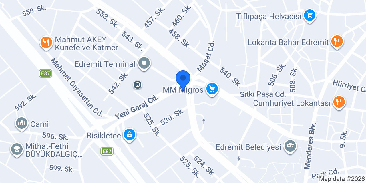 Roya Coffee Edremit konumu