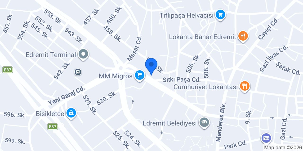 Bor-Dem Doğalgaz konumu