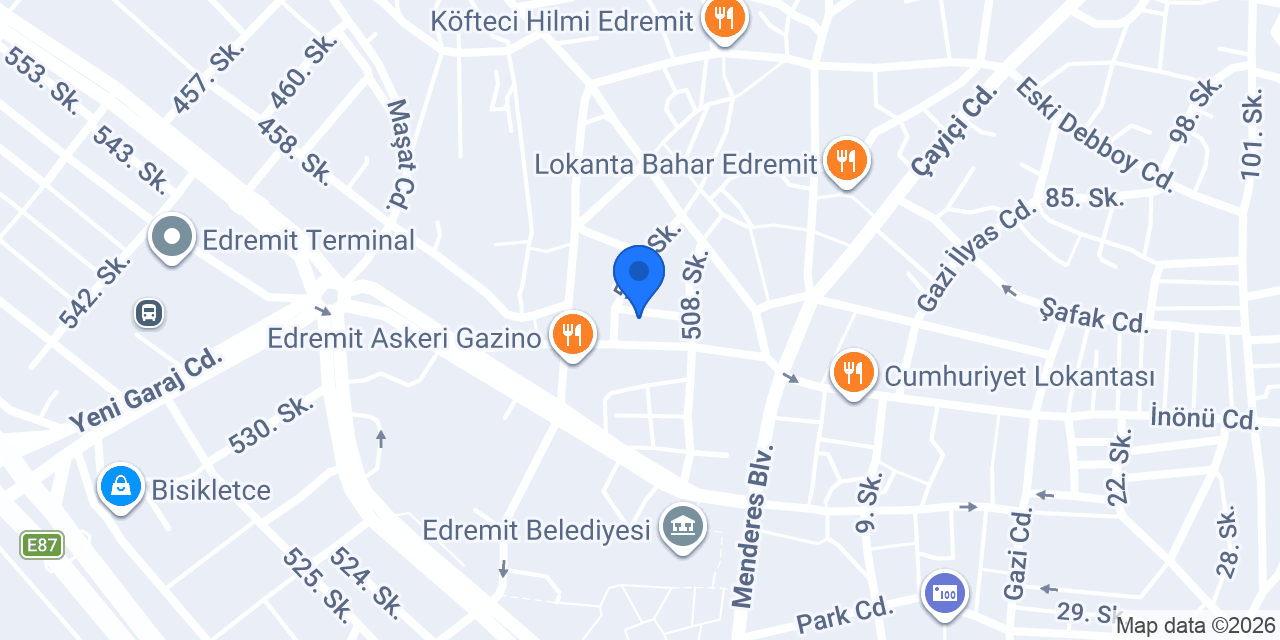 Metin Çanta Edremit konumu