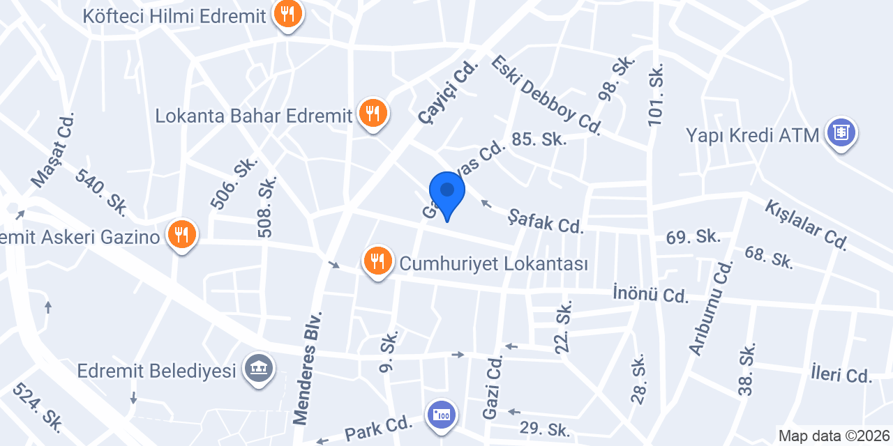 Kelebek Eczanesi konumu