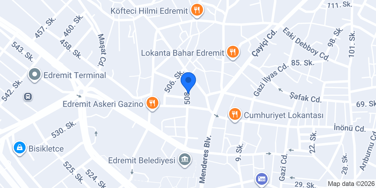 Miray Butik Edremit konumu