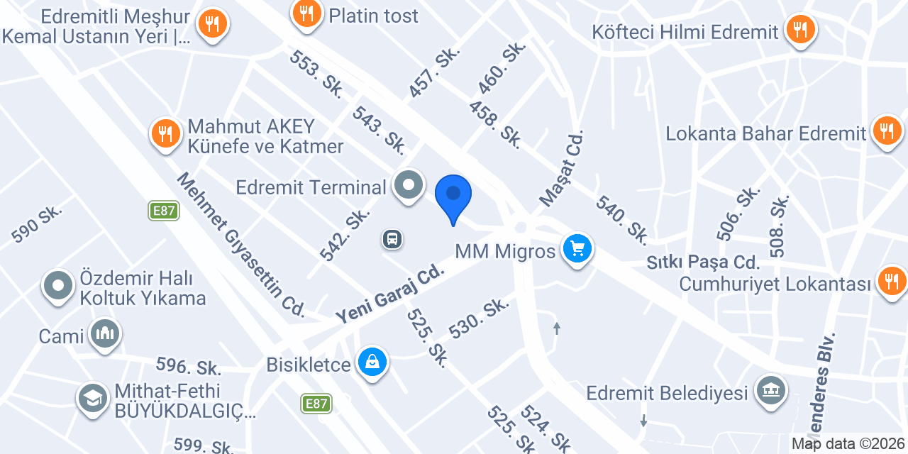 Sarar Pide Lahmacun Garaj konumu