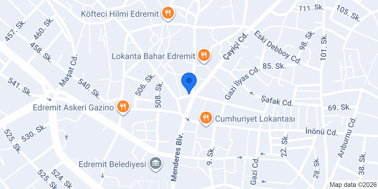 Edremit Web Tasarım konumu