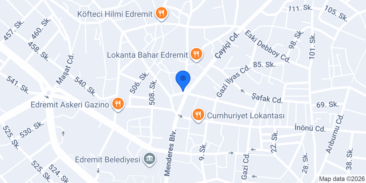 Taksi Edremit meydan konumu