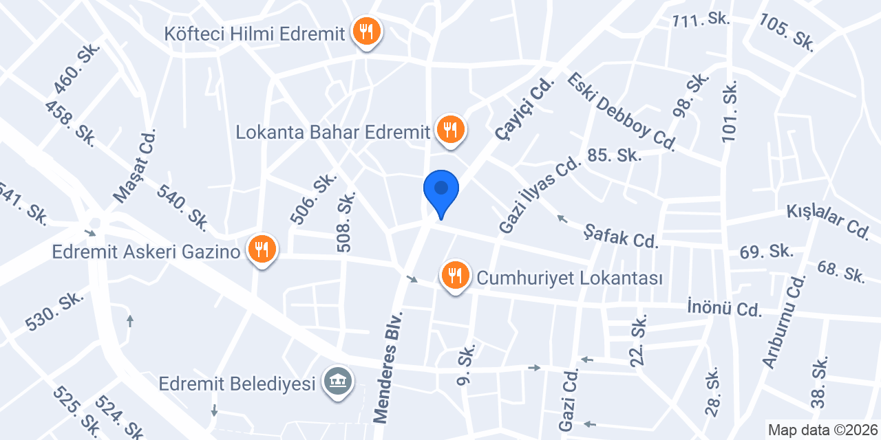 Gazioğlu Baklavaları konumu