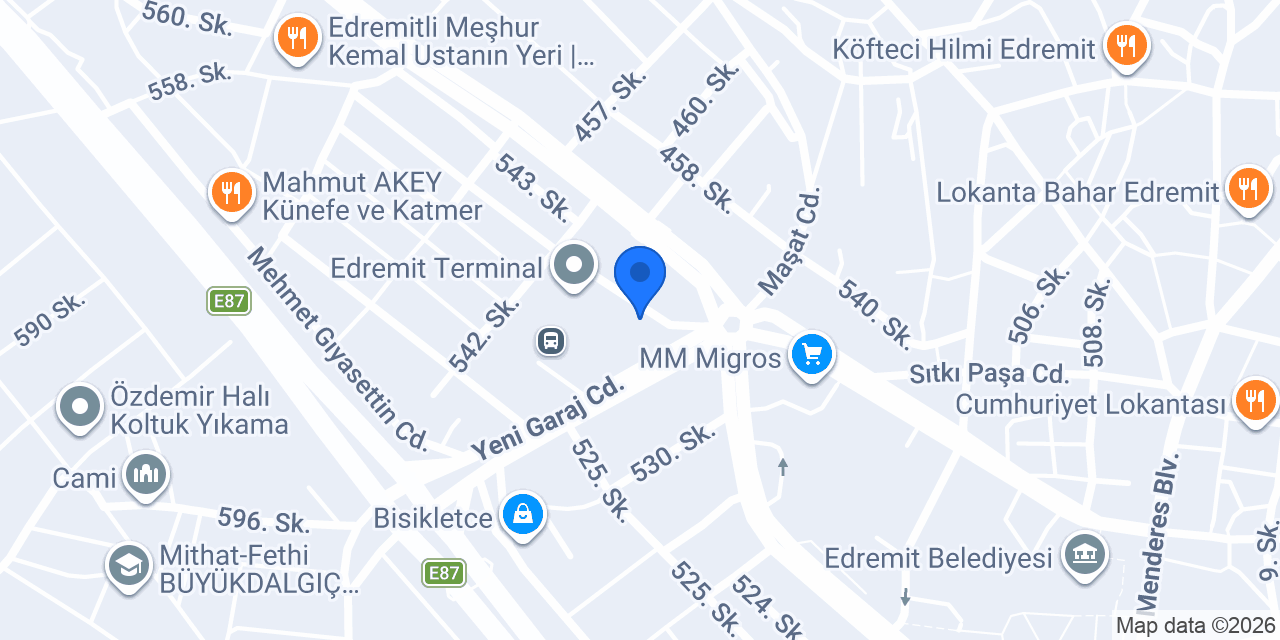 Edremit sokak hayvanları tedavi merkezi konumu