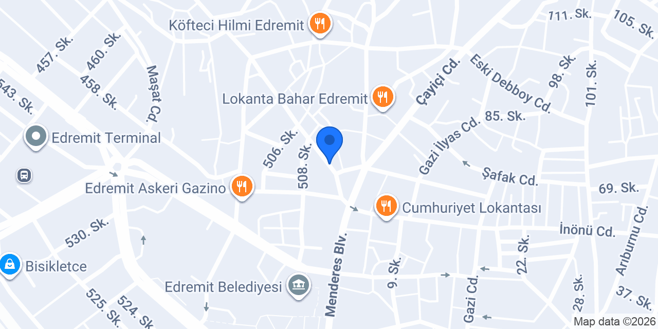 Tostçu Şener Edremit konumu