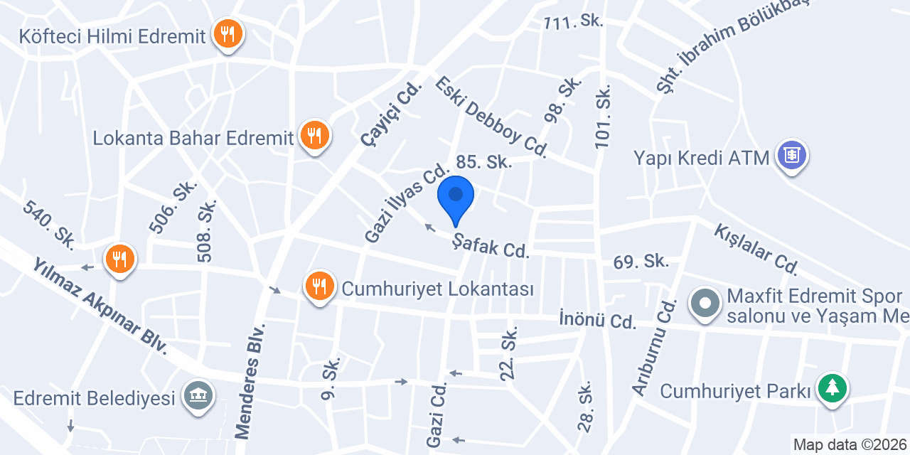 YDS Academy Edremit Şubesi konumu