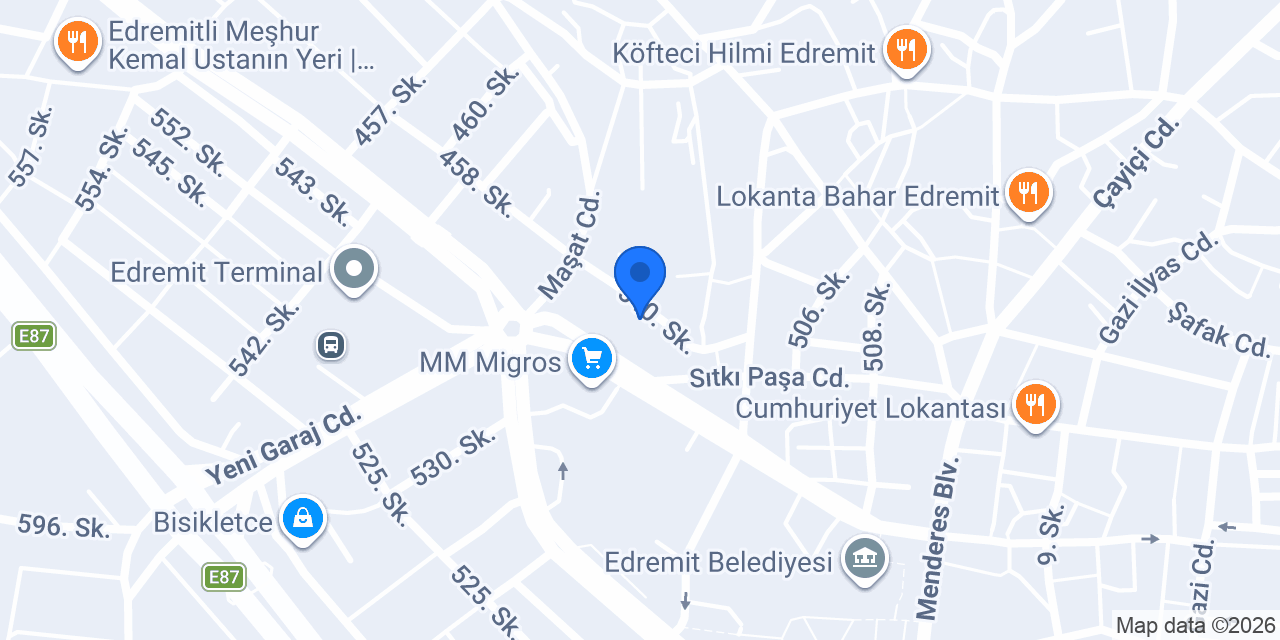 Sarıkız Anaokulu konumu