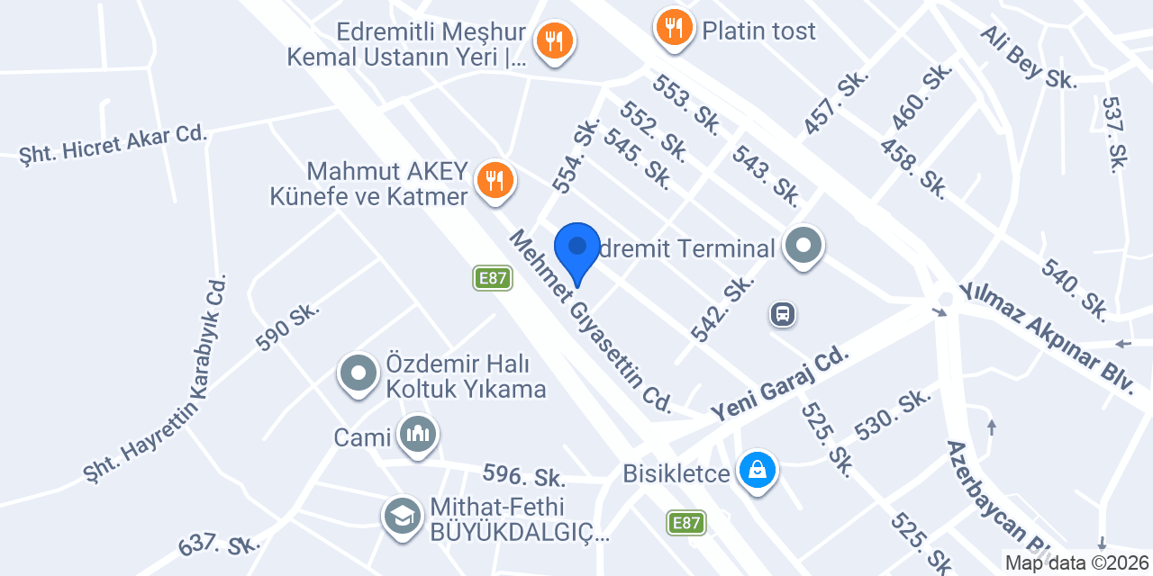 Öncü Vitray konumu