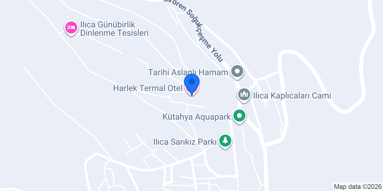 Harlek Termal Otel konumu