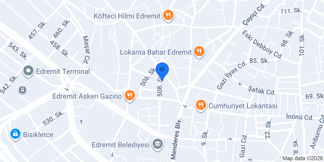 şımarık döner & fast food Edremit konumu