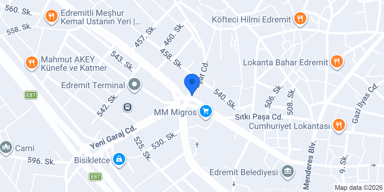 Özel Sahil Sürücü Kursu konumu