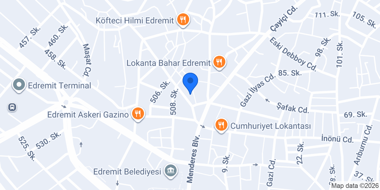 ADRAMUT ŞARKÜTERİ konumu