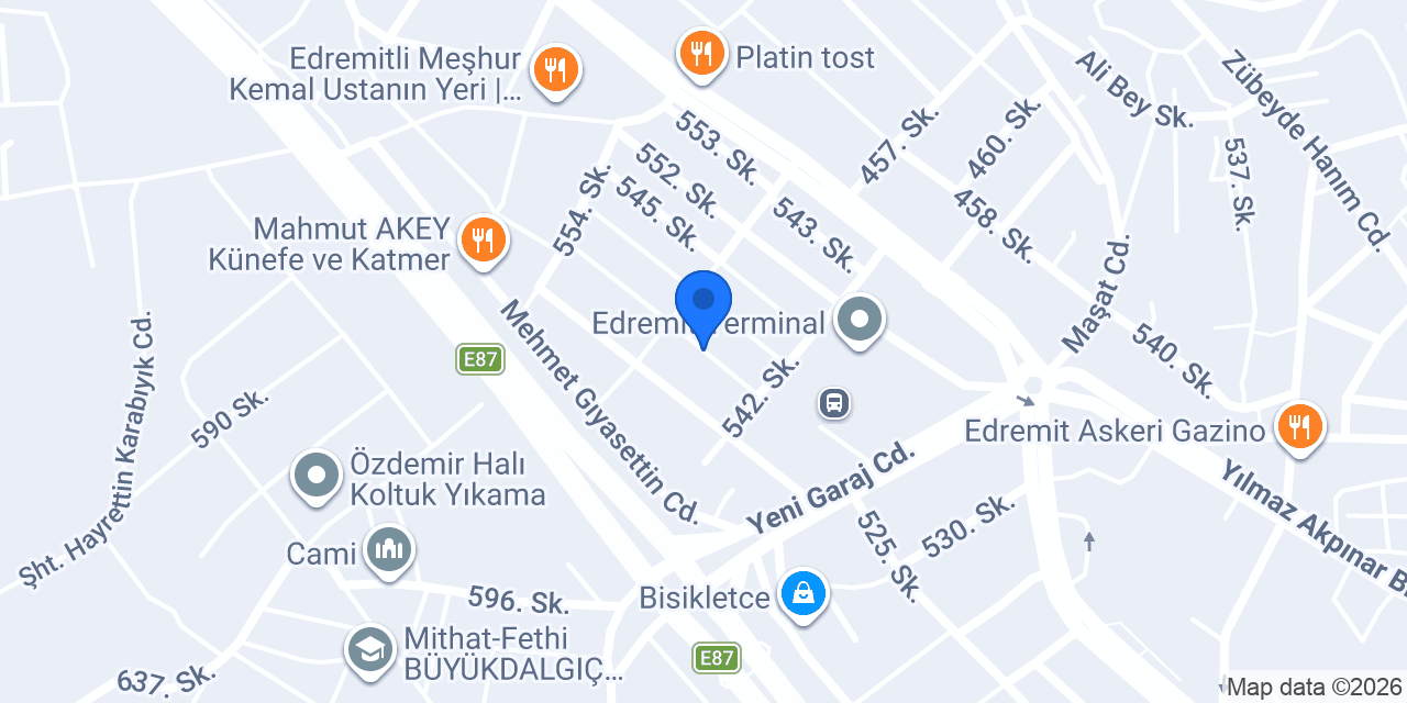 KAPLAN METAL(EDREMİT DEMİRCİ) konumu