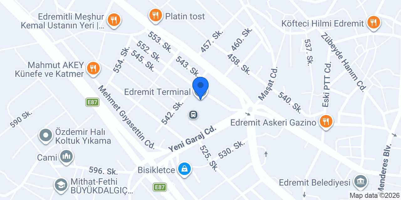 Edremit Terminal konumu