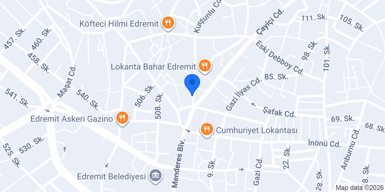 Ketaş Öner Ticaret konumu