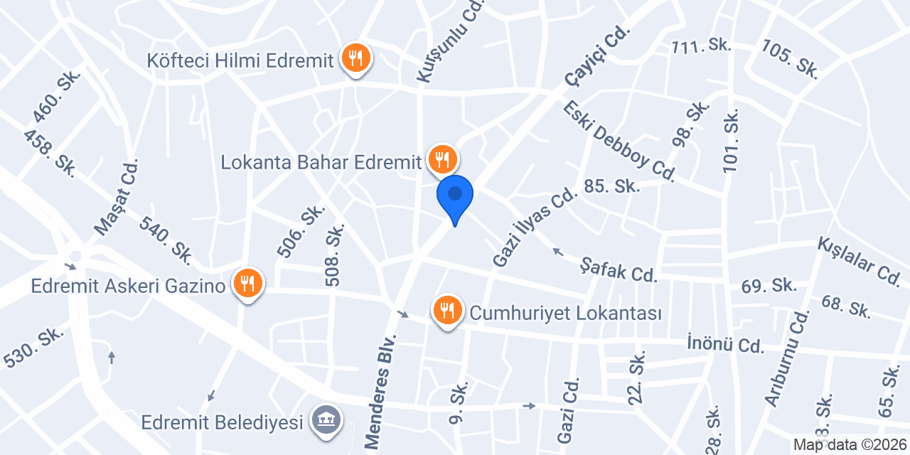 Akbank Edremit Şubesi konumu