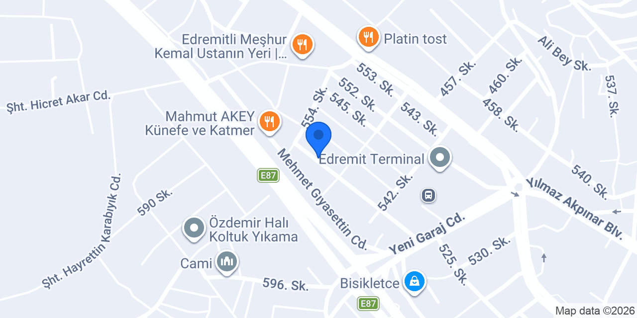 Edremit Metal | Öztek Metal konumu
