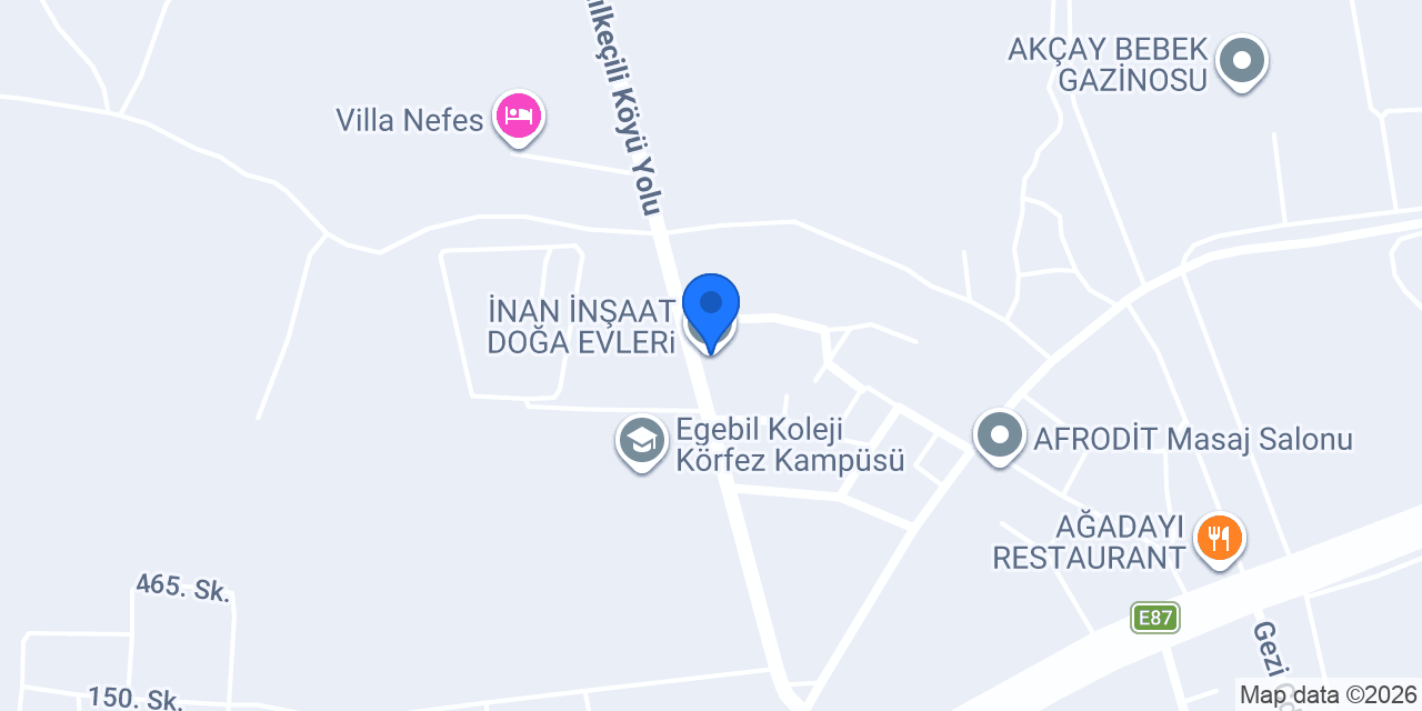 İNAN İNŞAAT DOĞA EVLERi konumu
